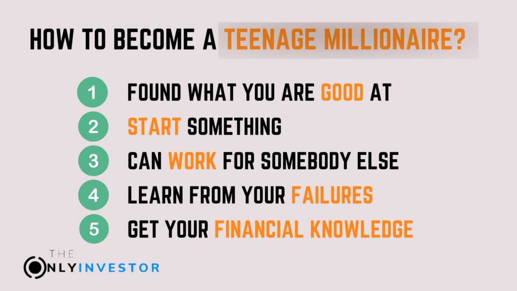 how to become a teenage millionaire